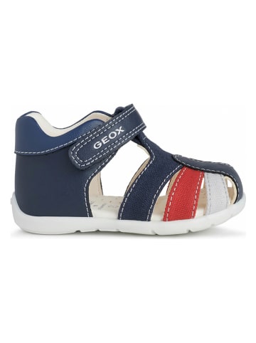 Geox Halbsandalen "Elthan" in Dunkelblau/ Rot