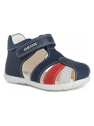 Geox Halbsandalen "Elthan" in Dunkelblau/ Rot