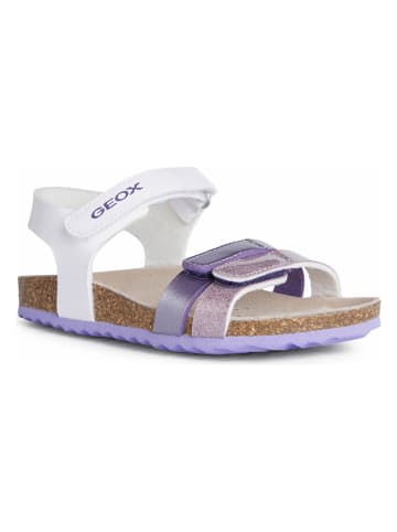 Geox Sandały "Adriel" w kolorze biało-lawendowym