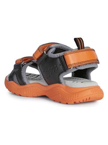 Geox Sandalen "Splush" oranje/zwart