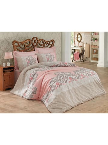 Colorful Cotton Renforcé-Bettwäsche-Set "Megan" in Beige