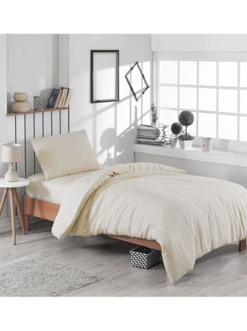 Colorful Cotton Beddengoedset "Paint" lichtbruin