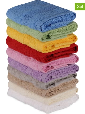 Colorful Cotton Kolorowe ręczniki (10 szt.) "Rainbow" dla gości