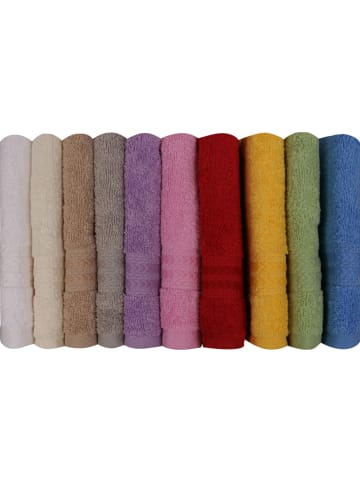 Colorful Cotton 10er-Set: Gästehandtücher "Rainbow" in Bunt