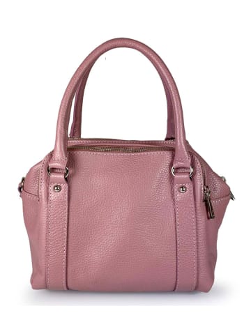 ORE10 Leren handtas "Verso" oudroze - (B)23 x (H)20 x (D)17 cm