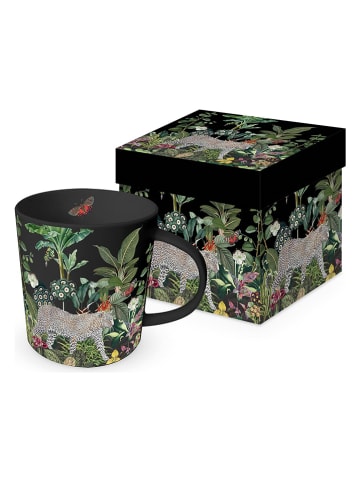 ppd Jumbotasse "Panthera" in Schwarz/ Grün - 350 ml