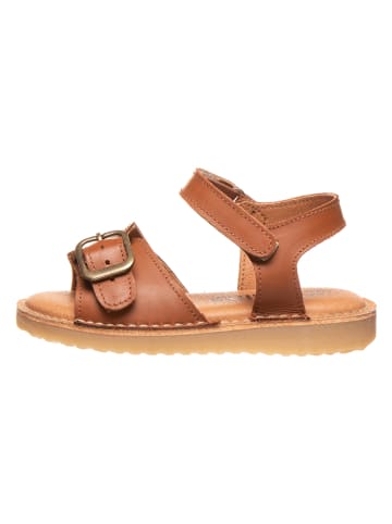 kmins Leder-Sandalen in Hellbraun