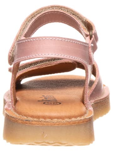 kmins Skórzane sandały w kolorze jasnoróżowym