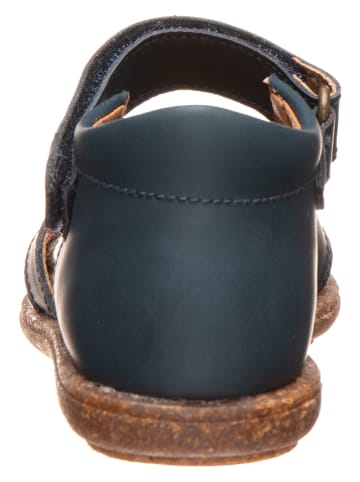 kmins Leren sandalen donkerblauw