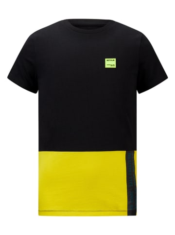 Retour Shirt "Raoul" geel/zwart