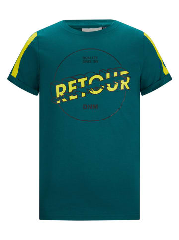 Retour Shirt "Victor" groen/blauw