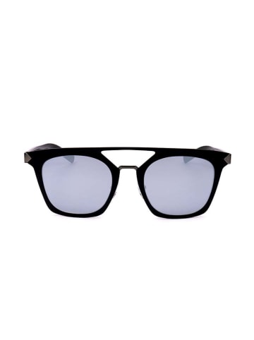 Karl Lagerfeld Herenzonnebril zwart/lichtblauw