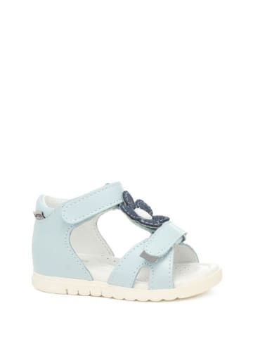Bartek Skórzane sandały w kolorze jasnoniebieskim