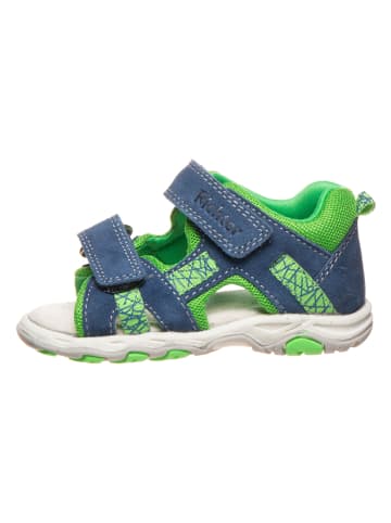 Richter Shoes Sandały w kolorze niebiesko-zielonym