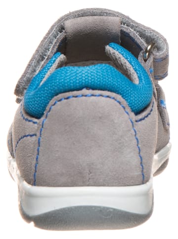 Richter Shoes Leren enkelsandalen grijs