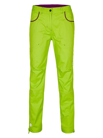 MILO Spodnie funkcyjne w kolorze limonkowym