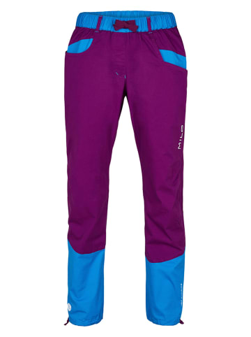 MILO Spodnie funkcyjne "Kulti" w kolorze fioletowo-błękitnym