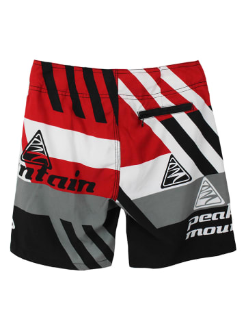 Peak Mountain Zwemshort "Ecahiti" zwart/rood