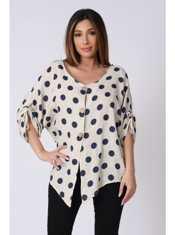 Plus Size Company Linnen blouse "Lara" beige