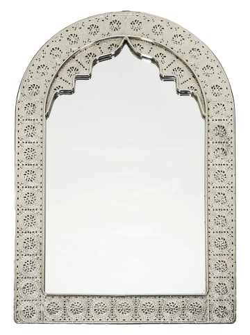 Ethnical Life Wandspiegel in Silber - (B)37 x (H)56 cm