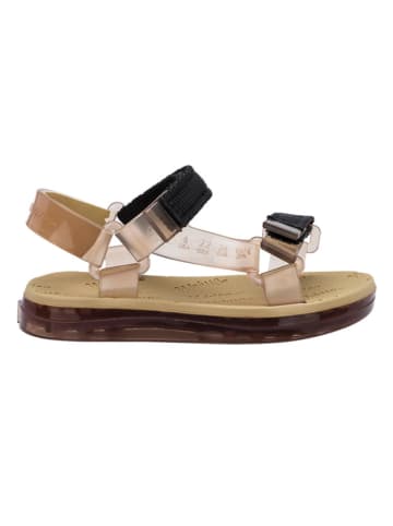 Melissa Sandalen in Schwarz/ Beige