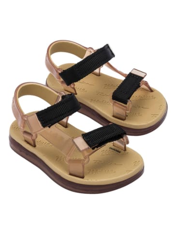 Melissa Sandalen in Schwarz/ Beige