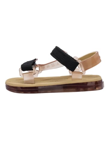 Melissa Sandalen in Schwarz/ Beige