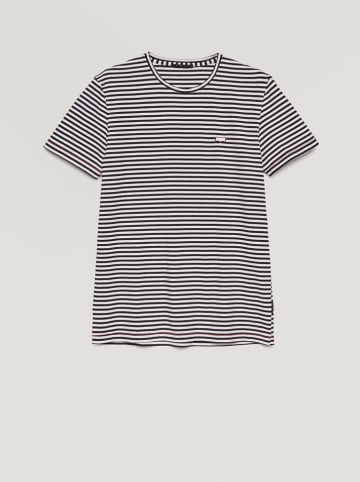 Sisley Shirt in Schwarz/ Weiß