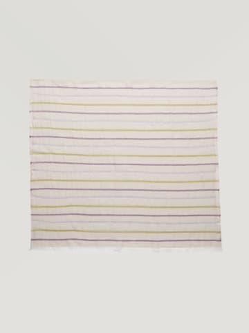 Sisley Sjaal met aandeel linnen crème - (L)190 x (B)90 cm