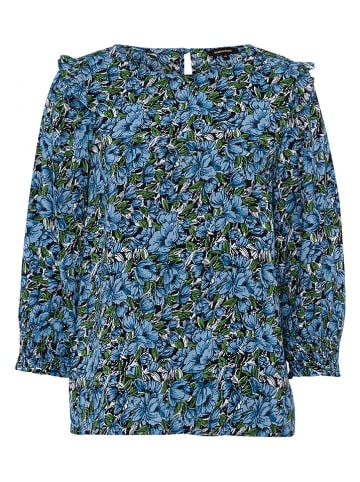 More & More Blouse blauw/groen