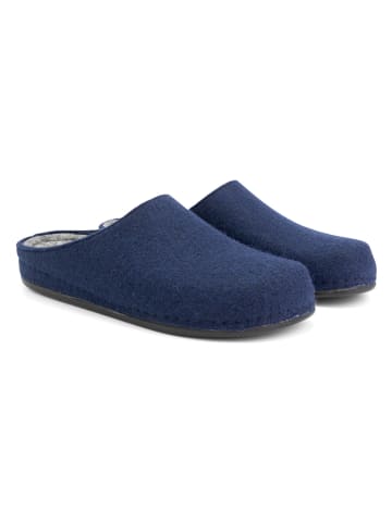 TRAVELIN' Pantoffels "Be Home" donkerblauw