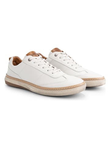 TRAVELIN' Leder-Sneakers "Bransford" in Weiß
