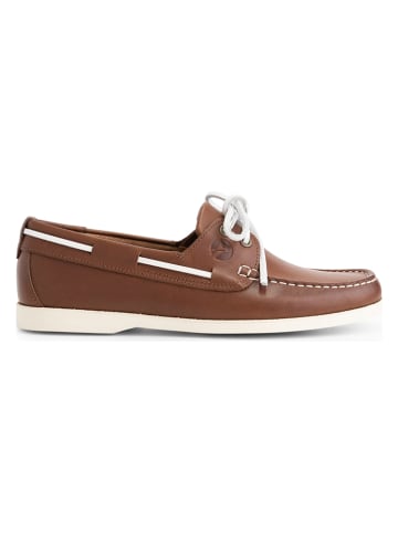 TRAVELIN' Leder-Mokassins "Exmouth" in Braun