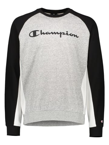 Champion Sweatshirt in Dunkelblau/ Grau/ Weiß