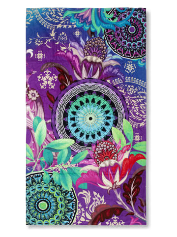 Hip Ręcznik plażowy "Axelle" w kolorze fioletowym ze wzorem