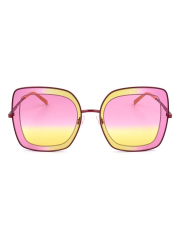Missoni Damskie okulary przeciwsłoneczne w kolorze jasnoróżowo-żółtym