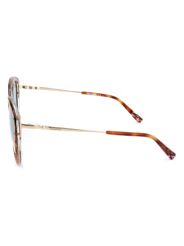 Missoni Damen-Sonnenbrille in Braun-Gold/ Hellblau
