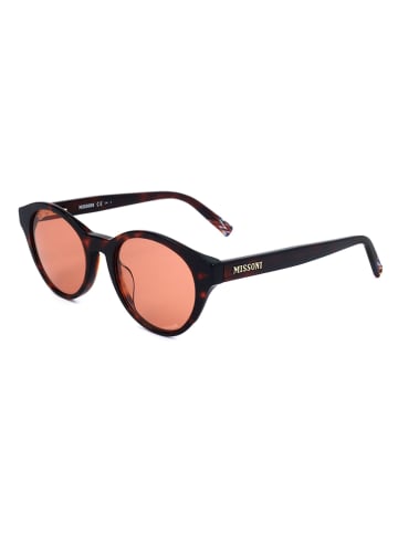 Missoni Damskie okulary przeciwsłoneczne w kolorze ciemnobrązowo-jasnoczerownym