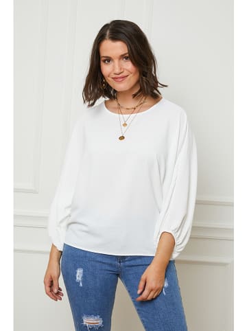 Curvy Lady Bluse in Weiß
