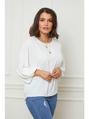 Curvy Lady Bluse in Weiß