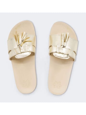 Flip Flop Pantoletten "Pool Tassel" in Gold