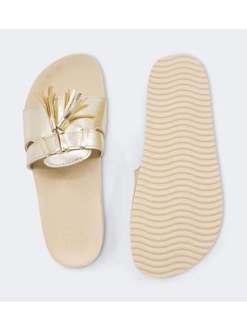 Flip Flop Pantoletten "Pool Tassel" in Gold
