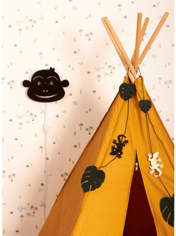 roommate Lampa ścienna "Monkey" w kolorze czarnym - 31 x 23 cm