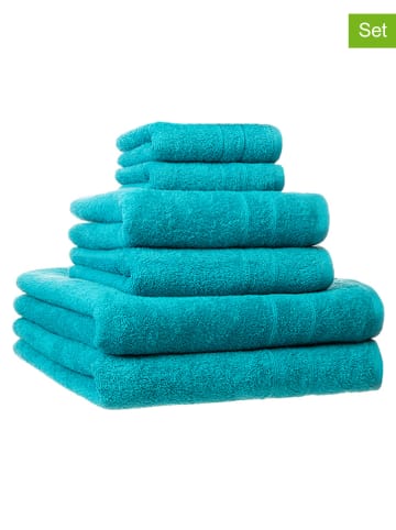 Avance 6-delige handdoekenset turquoise