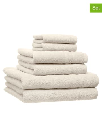 avance 6tlg. Handtuch-Set in Creme