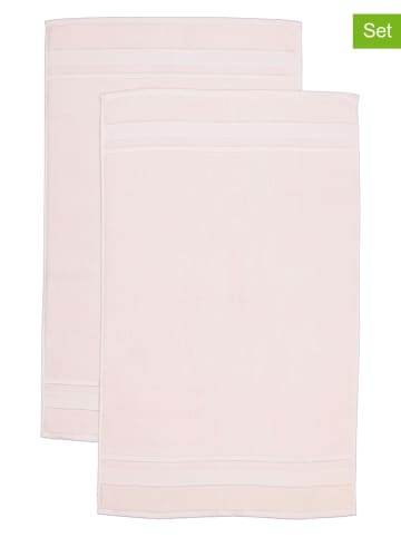 avance 2-delige set: badmatten lichtroze - (L)100 x (B)60 cm