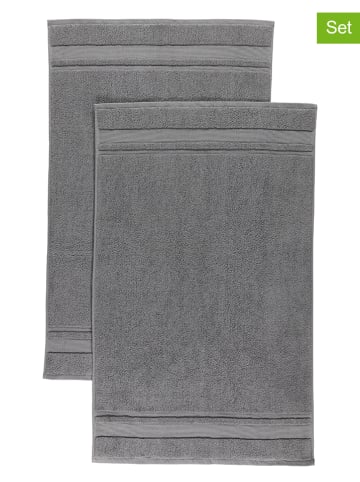 avance 2-delige set: premium badmatten antraciet - (L)100 x (B)60 cm