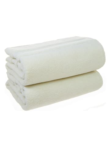 avance 2er-Set: Premium-Badvorleger in Creme - (L)100 x (B)60 cm