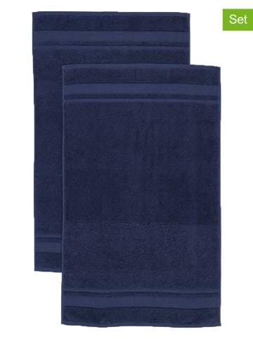 avance 2-delige set: premium badmatten blauw - (L)100 x (B)60 cm