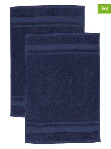Avance 2er-Set: Premium-Badvorleger in Blau - (L)75 x (B)50 cm